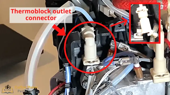 Thermoblock outlet connector