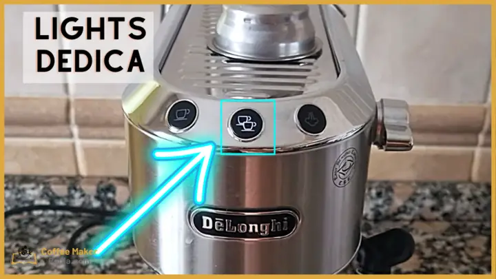 The Delonghi Dedica lights meaning