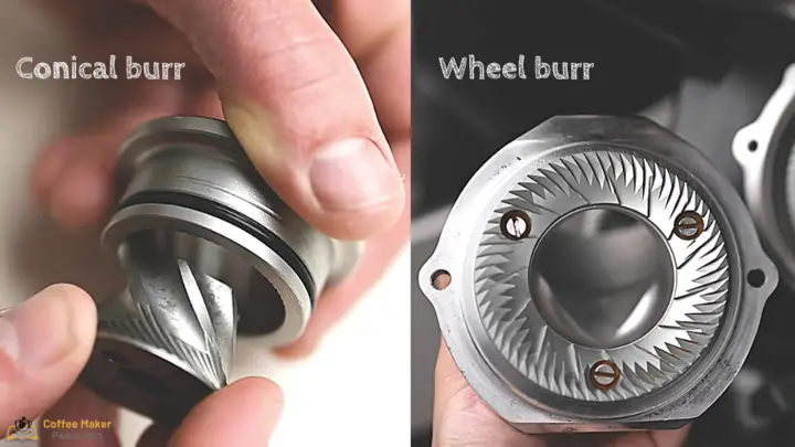 Conical burr vs wheel burr