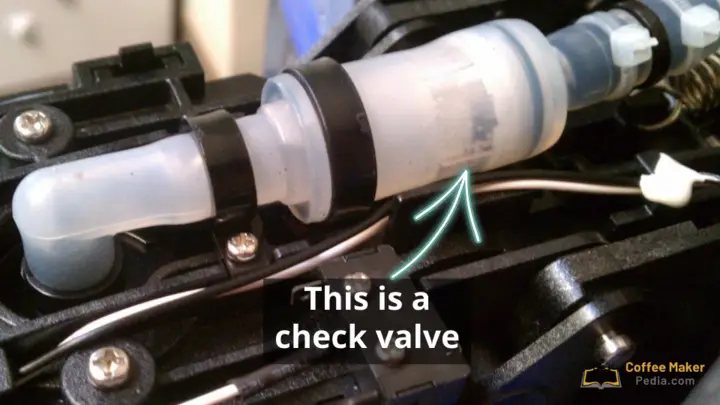 Keurig check valve