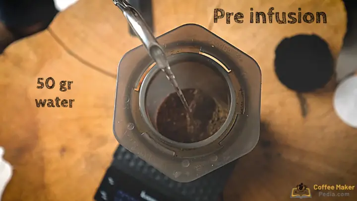 Pre-infusion with the Aeropress