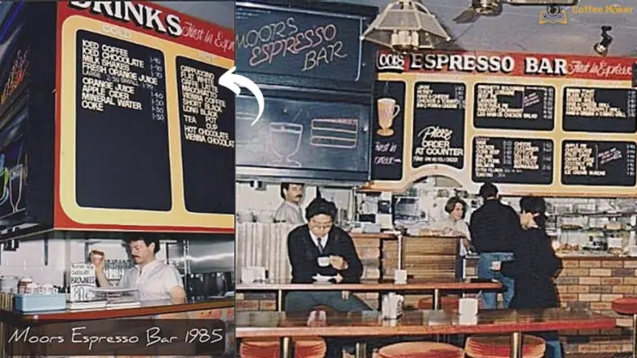 Moor coffee shop espresso bar 1985