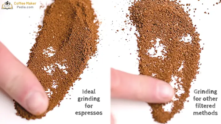 Types of grind that can be obtained with the Flair Royal grinder
