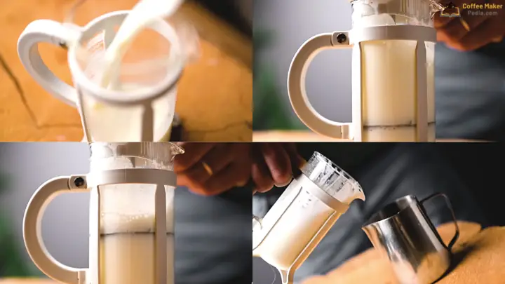 How to froth milk with the French Press