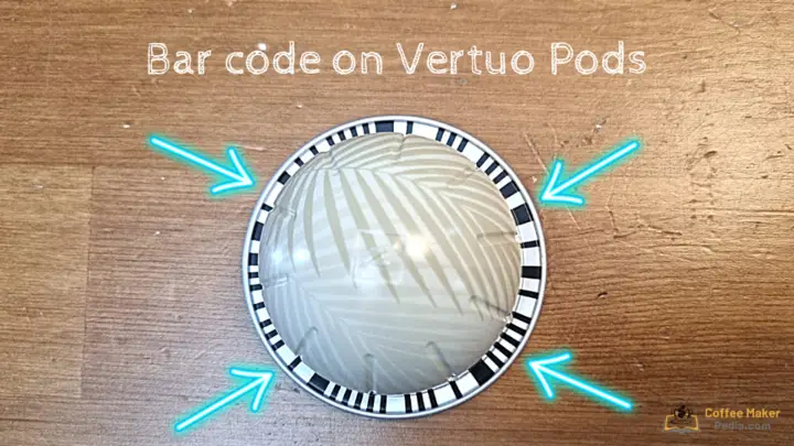 Bar code on Vertuo Pods