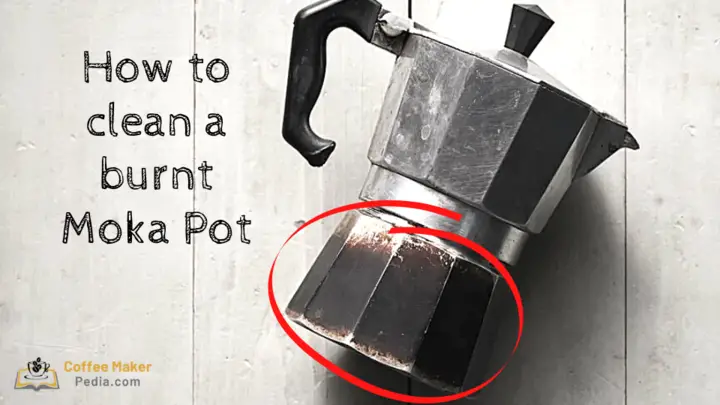 How to clean a burnt moka pot
